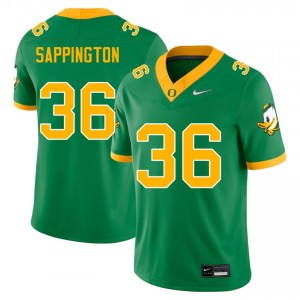 Men Atticus Sappington Green Oregon Ducks #36 College Football Alumni Jerseys 793065-257