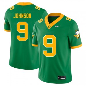 Men's Jamari Johnson Green Oregon Ducks #9 College Football Embroidery Jersey 409085-906