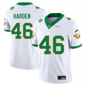 Men Jay Harden White Oregon Ducks #46 College Football Player Jerseys 928817-487