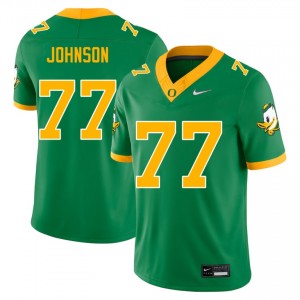 Men Jericho Johnson Green Oregon Ducks #77 College Football Alumni Jerseys 880063-945