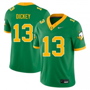 Mens Jurrion Dickey Green Oregon Ducks #13 College Football 2025 Jersey 123519-502