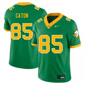 Mens Kade Caton Green Oregon Ducks #85 College Football Replica Jerseys 328196-600