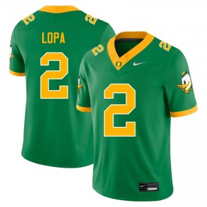 Men Kingston Lopa Green Oregon Ducks #2 College Football High School Jersey 593395-533