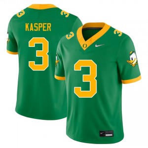 Mens Kyler Kasper Green Oregon Ducks #3 College Football Official Jerseys 767157-422
