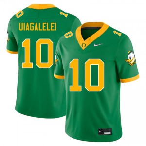 Men's Matayo Uiagalelei Green Oregon Ducks #10 College Football Official Jersey 183038-112
