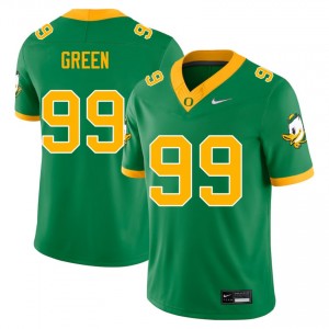 Men's Terrance Green Green Oregon Ducks #99 College Football Stitched Jerseys 926117-834