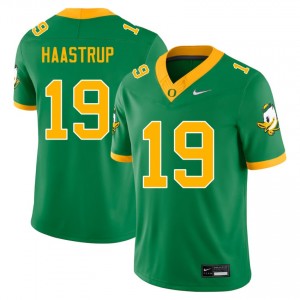 Men's Tobi Haastrup Green Oregon Ducks #19 College Football Game Jerseys 376770-241