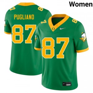 Women A.J. Pugliano Green Oregon Ducks #87 College Football Player Jerseys 504507-390