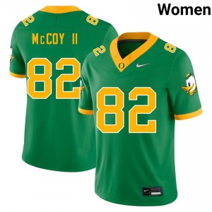 Women's Nathan McCoy II Green Oregon Ducks #82 College Football 2025 Jerseys 997397-251
