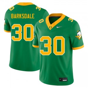 Mens Xavier Barksdale Green Oregon Ducks #30 College Football Replica Jersey 351412-974