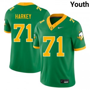 Youth Alex Harkey Green Oregon Ducks #71 College Football NCAA Jersey 581075-506
