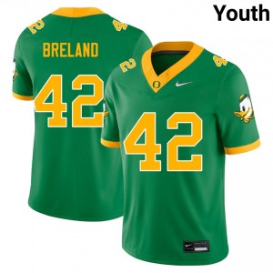 Youth Aydin Breland Green Oregon Ducks #42 College Football NCAA Jerseys 570141-414