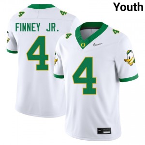 Youth Brandon Finney Jr. White Oregon Ducks #4 College Football Limited Jersey 866640-643