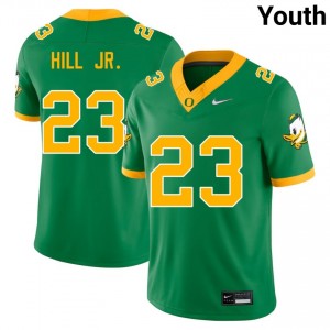 Youth Dierre Hill Jr. Green Oregon Ducks #23 College Football NCAA Jerseys 551940-454