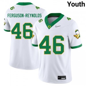 Youth James Ferguson-Reynolds White Oregon Ducks #46 College Football Official Jerseys 405316-421