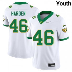 Youth Jay Harden White Oregon Ducks #46 College Football University Jerseys 712128-309