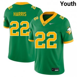 Youth Jay Harris Green Oregon Ducks #22 College Football High School Jersey 880962-913