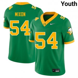 Youth Jerry Mixon Green Oregon Ducks #54 College Football University Jersey 448333-988