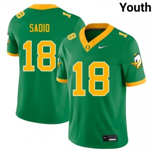 Youth Kenyon Sadiq Green Oregon Ducks #18 College Football High School Jerseys 975590-154
