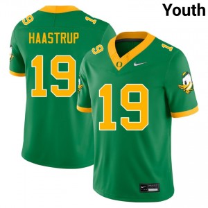 Youth Tobi Haastrup Green Oregon Ducks #19 College Football Official Jerseys 744655-737